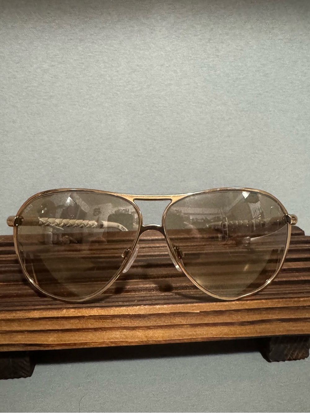TOD’s gold frame aviator sunglasses